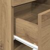 vidaXL Nachttisch mit 2 Schubladen Artisan-Eiche 36x36x68 cm