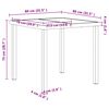 vidaXL Gartenm&ouml;bel Set 5 pcs Schwarz und Anthrazit 80 x 80 x 73 cm