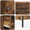 vidaXL Highboard Altholz 34,5 x 34 x 180 cm Holzwerkstoff