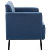 vidaXL 2-Sitzer-Sofa Stoffbezug 115 x 60 x 67 cm Blau