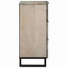 vidaXL Sideboard Wei&szlig; 60 x 33.5 x 75 cm Massivholz Mango