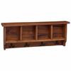 vidaXL Kleiderb&uuml;gel Braun 70 x 11 x 27 cm Massives Mahagoni Holz