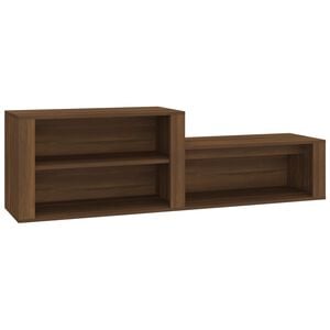 vidaXL Schuhschrank Braun Eichen-Optik 150x35x45 cm Holzwerkstoff
