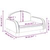 vidaXL Kindersofa Taupe 50x40x30 cm Stoff