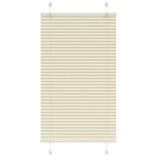vidaXL Plissee Creme 70x150 cm Stoffbreite 69,4 cm Polyester