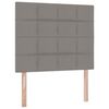 vidaXL Bett mit Stauraum und LED mit LED Taupe 120 x 200 cm Polyester