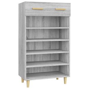 vidaXL Schuhschrank Grau Sonoma 60x35x105 cm Holzwerkstoff