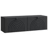 vidaXL Wandmontierter TV-Schrank Schwarz 98 x 31 x 30 cm Holzwerkstoff