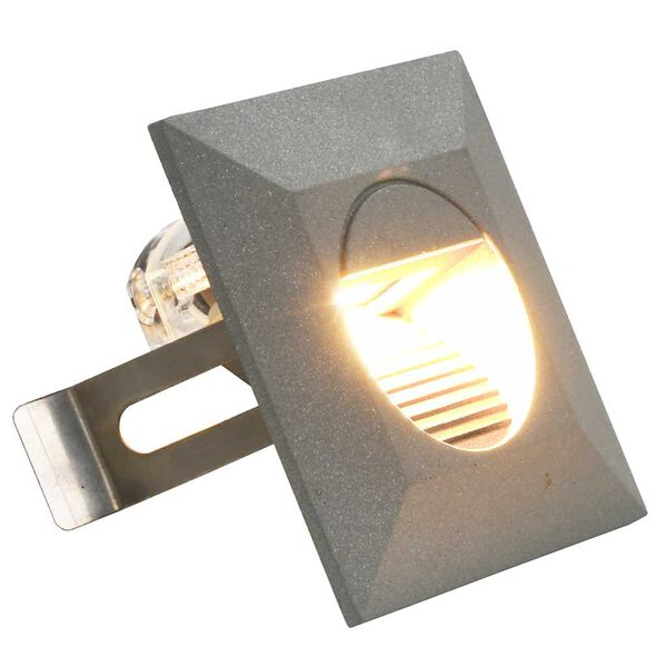 vidaXL Au&szlig;enwandleuchten 6 Stk. LED 2 W Silbern Quadratisch