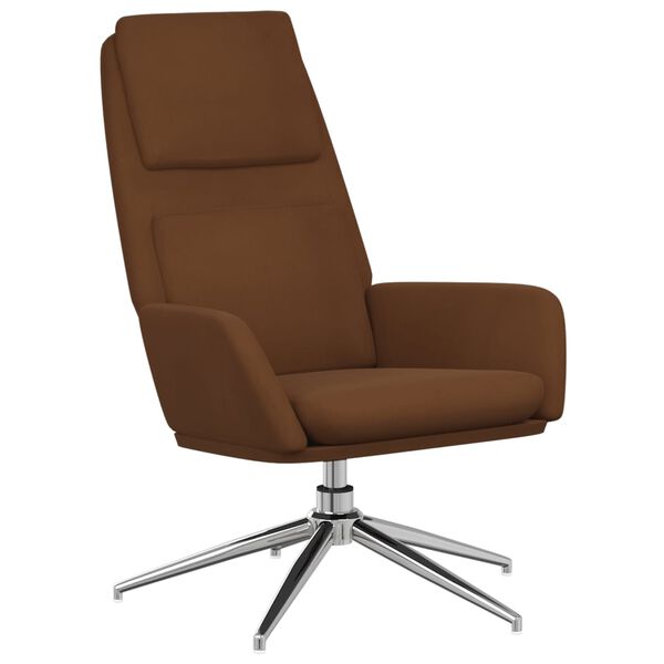 vidaXL Relaxsessel Braun Wildleder-Optik