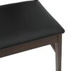 vidaXL Esszimmerstuhl 2 pcs Hellbraun und Schwarz Massives Gummiholz
