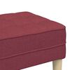 vidaXL Bank mit Kissen Weinrot 113 x 57 x 39 cm Stoff