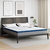 vidaXL Matratzenauflage Wei&szlig; 200 x 200 cm Jacquard-Stoff