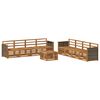 vidaXL Sofagarnituren 9 pcs Massivholz Akazie