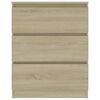 vidaXL Sideboard Sonoma-Eiche 60x35x76 cm Holzwerkstoff