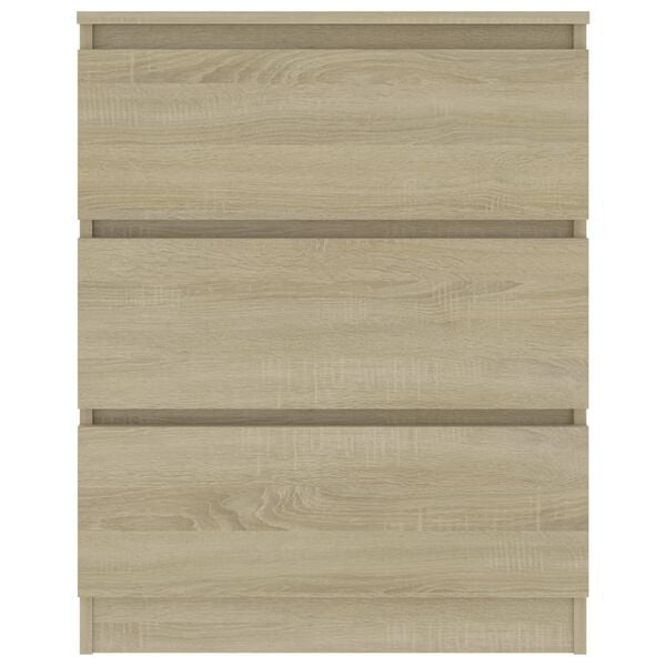 vidaXL Sideboard Sonoma-Eiche 60x35x76 cm Holzwerkstoff