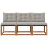 vidaXL 3 St&uuml;ck Outdoor Mittelsofa