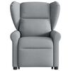 vidaXL Relaxsessel mit Aufstehhilfe Elektrisch Hellgrau Stoff