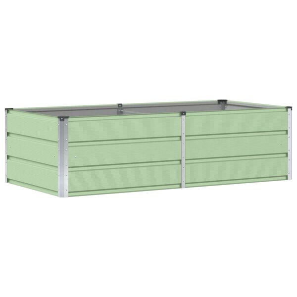 vidaXL Pflanzk&uuml;bel Gr&uuml;n 160 x 80 x 45 cm Stahl