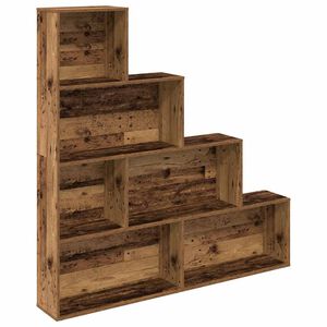 vidaXL B&uuml;cherregal Altholz-Optik 157x24x160 cm Holzwerkstoff