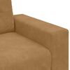vidaXL | 3-Sitzer-Sofa | mit Kissen Braun Samt