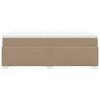 vidaXL Boxspringbett mit Matratze Cappuccino-Braun 90x200cm Kunstleder