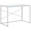 vidaXL Computertisch Wei&szlig; 110x60x70 cm Holzwerkstoff