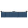 vidaXL H&auml;ngevorderseite Wandmontiert Blau 210 x 55 x 5 cm Stoff