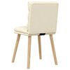 vidaXL Esszimmerst&uuml;hle 4 Stk. Creme Stoff