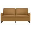 vidaXL 2-Sitzer-Sofa Braun 140 cm Samt