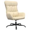 vidaXL Relaxsessel Creme Stoff