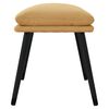 vidaXL Fu&szlig;hocker Creme 45x30x35 cm Mikrofasergewebe