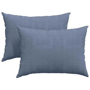 vidaXL Sofakissen 2 St&uuml;ck Blau 70 x 50 cm Cordstoff