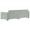 vidaXL Tagesbett Ausziehbar Hellgrau 80x200 cm Samt