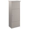 vidaXL Paketdrop-Box Rostig 44,5 x 29 x 110,5 cm Wetterfeststahl