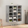 vidaXL Schuhschrank Betongrau 77,5 x 30 x 83,5 cm Holzwerkstoff