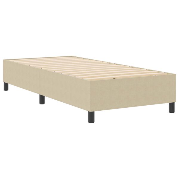 vidaXL Plattformbettgestell Grau-Gr&uuml;n 90 x 190 cm Stoff