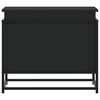 vidaXL Aufbewahrungsbox mit Deckel Schwarz 60x40x51,5 cm Holzwerkstoff