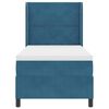 vidaXL Boxspringbett mit Kopfteil Blau 90 x 190 cm Samt