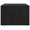 vidaXL Schubladenschrank Mit Rad Schwarz Eichen-Optik 55 x 45 x 31 cm