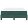 vidaXL Boxspringbett mit Matratze Dunkelgr&uuml;n 120 x 190 cm Stoff