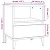 vidaXL Nachttische 2 Stk. Braun Eichen-Optik 40x35x50 cm