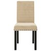 vidaXL Esszimmerst&uuml;hle 2 Stk. Creme Samt