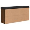 vidaXL Schuhbank Braun Eichen-Optik 102x32x50 cm Holzwerkstoff