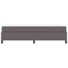 vidaXL Bettrahmen mit Matratze Grau 90 x 190 cm Stoff
