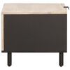 vidaXL Couchtisch Wei&szlig; 80 x 50 x 40 cm Massivholz Mango