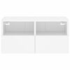 vidaXL TV-Wandschrank Wei&szlig; 60x30x30 cm Holzwerkstoff
