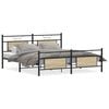 vidaXL Metallbett ohne Matratze Sonoma-Eiche 180x200 cm