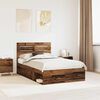 vidaXL Bettrahmen Altholz 120 x 200 cm Massives Kiefernholz