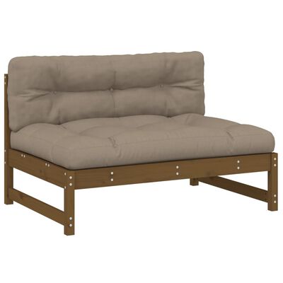 vidaXL Mittelsofa Honigbraun 120x80 cm Massivholz Kiefer